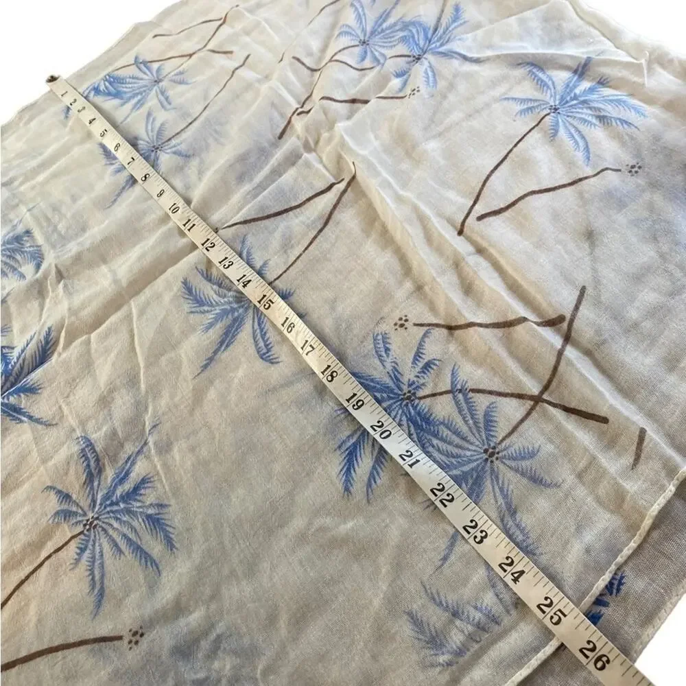JC Fashion Palm Tree Print Scarf Women's One Size New with Tags